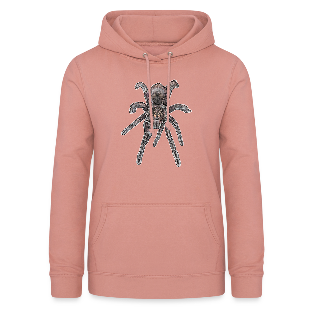 Frauen Freizeit-Hoodie Pamphobeteus sp Machala juvenile - Altrosa