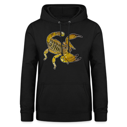 Frauen Freizeit-Hoodie Scorpio maurus palmatus - Schwarz