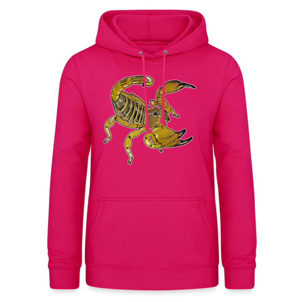 Frauen Freizeit-Hoodie Scorpio maurus palmatus - dunkles Pink