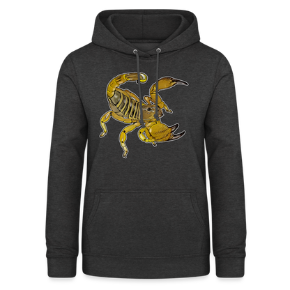 Frauen Freizeit-Hoodie Scorpio maurus palmatus - Anthrazit