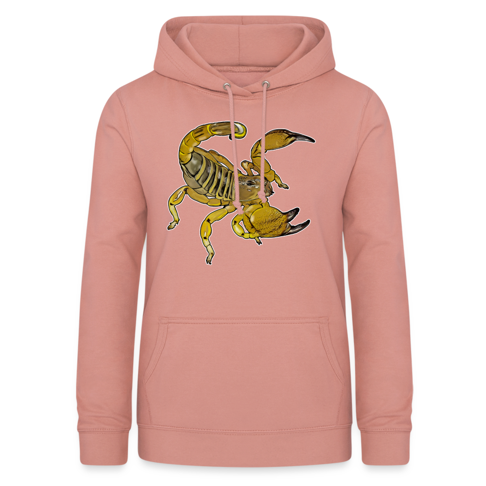 Frauen Freizeit-Hoodie Scorpio maurus palmatus - Altrosa