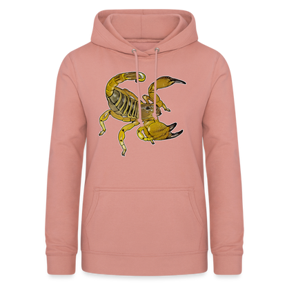 Frauen Freizeit-Hoodie Scorpio maurus palmatus - Altrosa