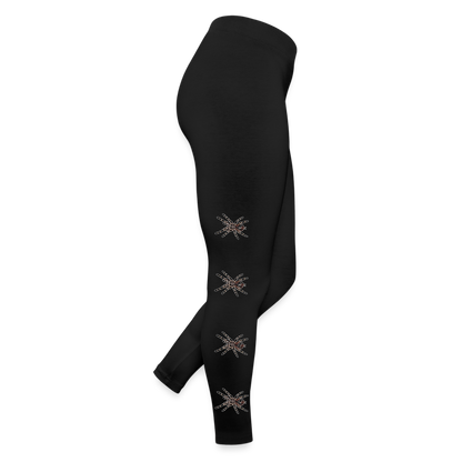 Frauen Jersey Leggings Acanthoscurria geniculata - Schwarz