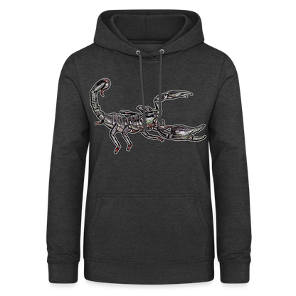 Frauen Freizeit-Hoodie Heterometrus silenus - Anthrazit