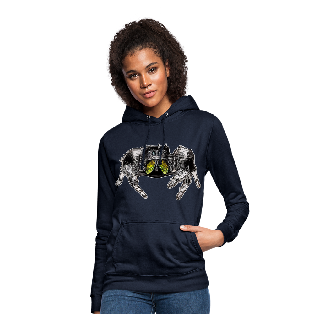 Frauen Freizeit-Hoodie Phidippus regius Rastafari male - Navy