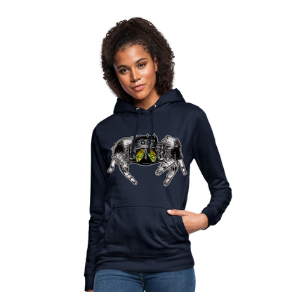 Frauen Freizeit-Hoodie Phidippus regius Rastafari male - Navy