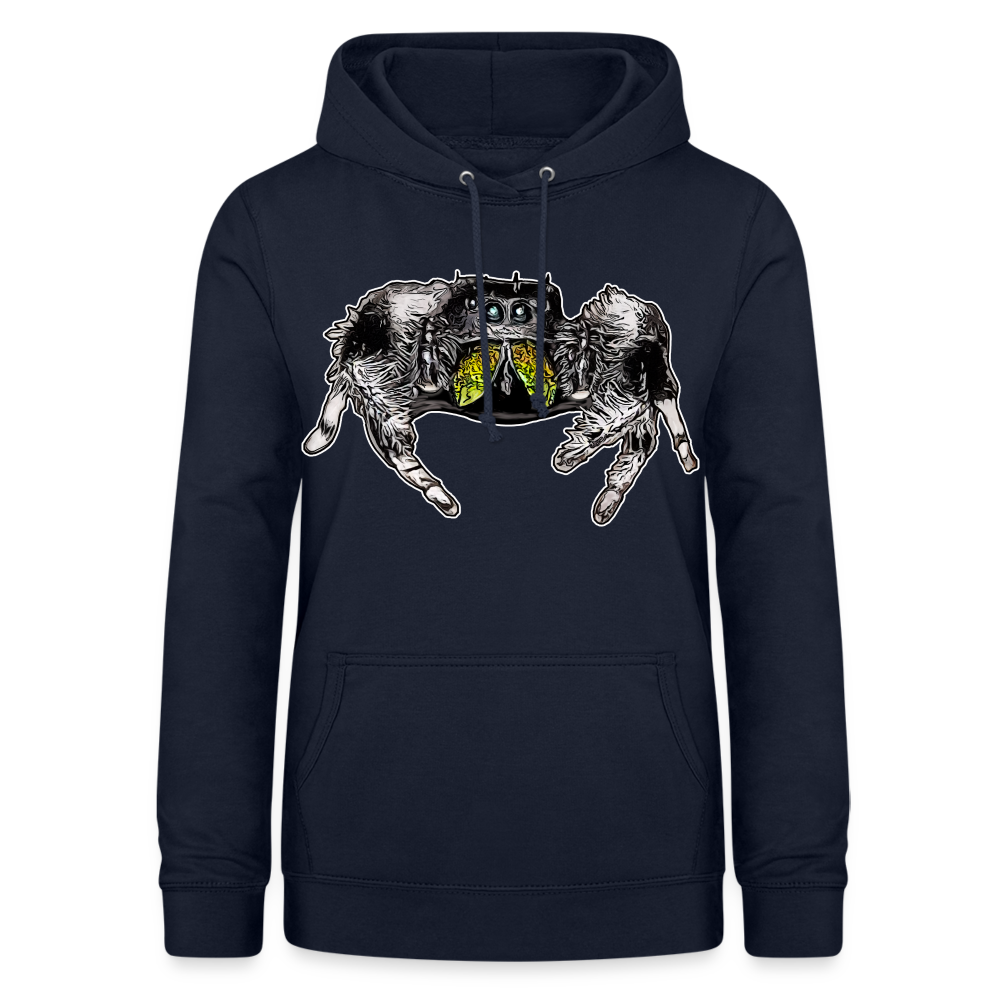 Frauen Freizeit-Hoodie Phidippus regius Rastafari male - Navy