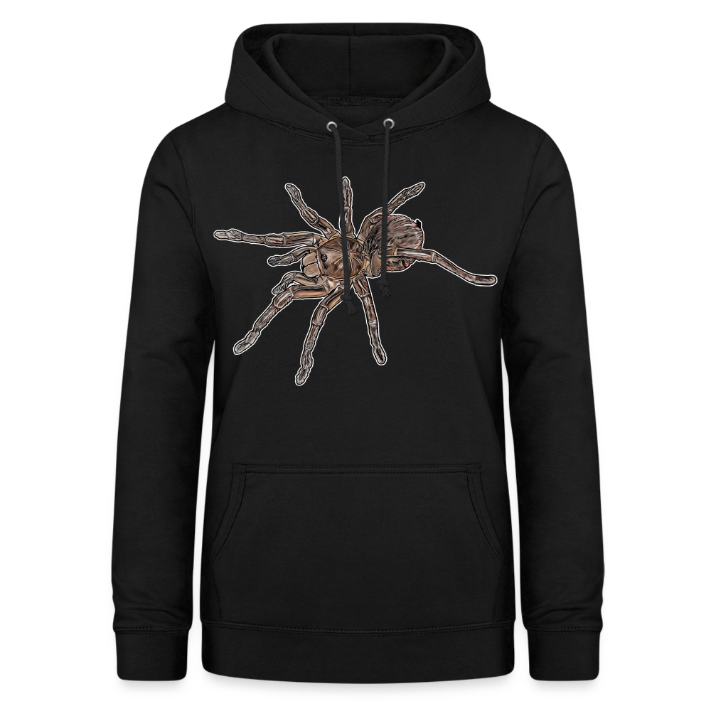 Frauen Freizeit-Hoodie Theraphosa stirmi juvenile - Schwarz