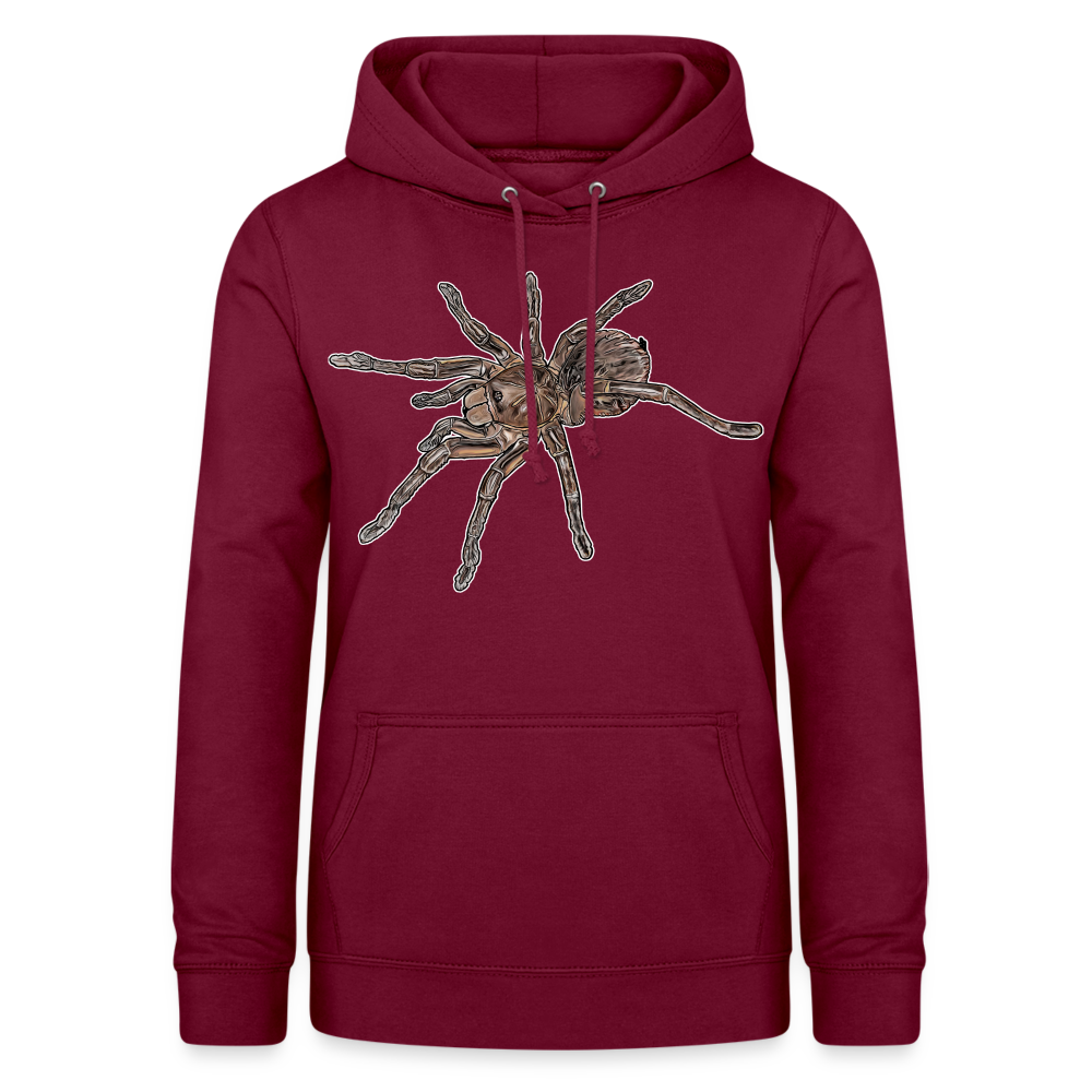 Frauen Freizeit-Hoodie Theraphosa stirmi juvenile - Bordeaux