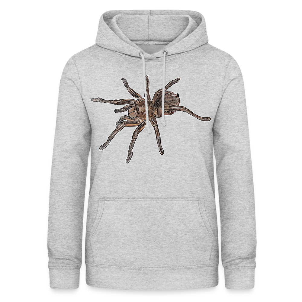 Frauen Freizeit-Hoodie Theraphosa stirmi juvenile - Hellgrau meliert