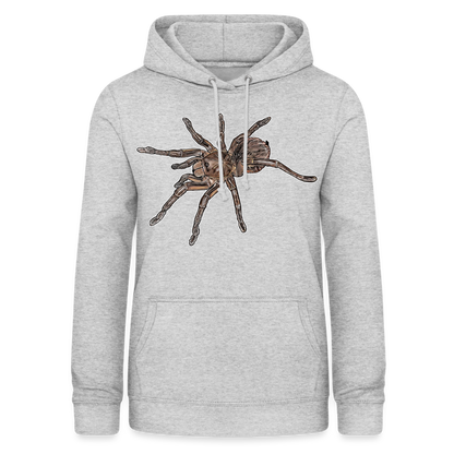 Frauen Freizeit-Hoodie Theraphosa stirmi juvenile - Hellgrau meliert