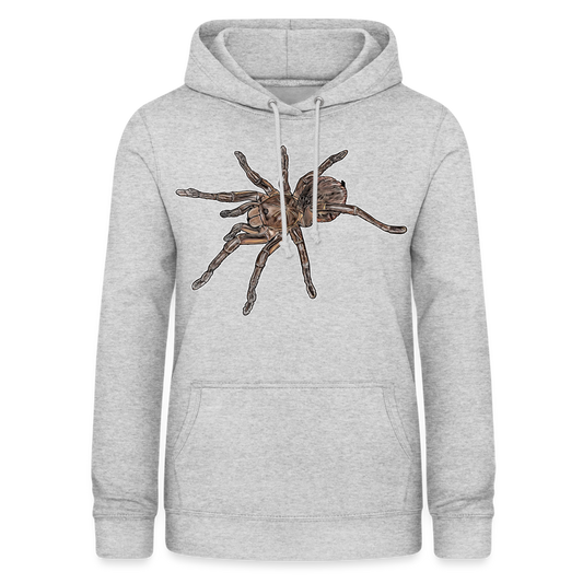 Frauen Freizeit-Hoodie Theraphosa stirmi juvenile - Hellgrau meliert