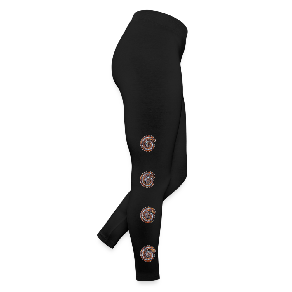 Frauen Jersey Leggings Archispirostreptus gigas - Schwarz