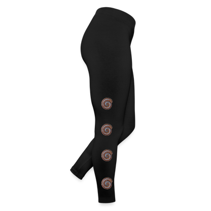 Frauen Jersey Leggings Archispirostreptus gigas - Schwarz