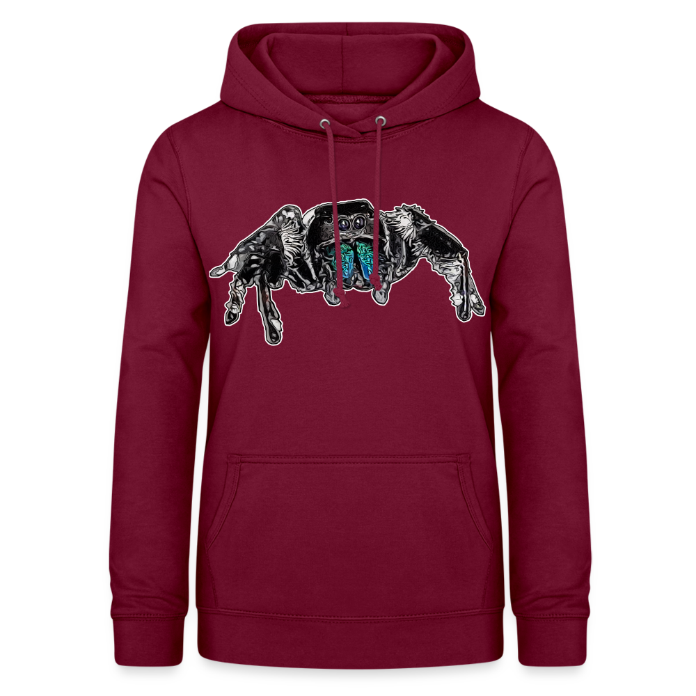 Frauen Freizeit-Hoodie Phidippus regius Everglades male - Bordeaux