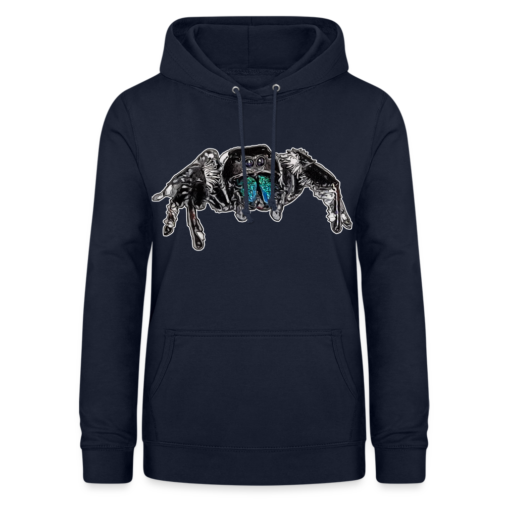 Frauen Freizeit-Hoodie Phidippus regius Everglades male - Navy