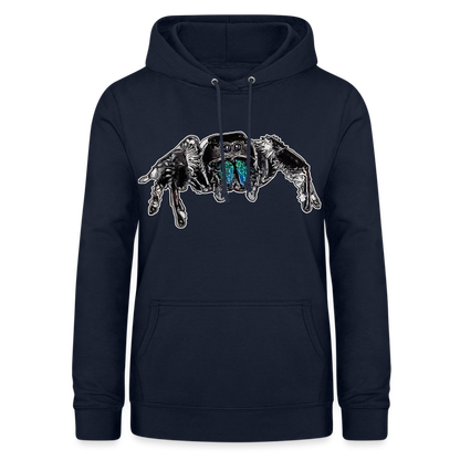 Frauen Freizeit-Hoodie Phidippus regius Everglades male - Navy