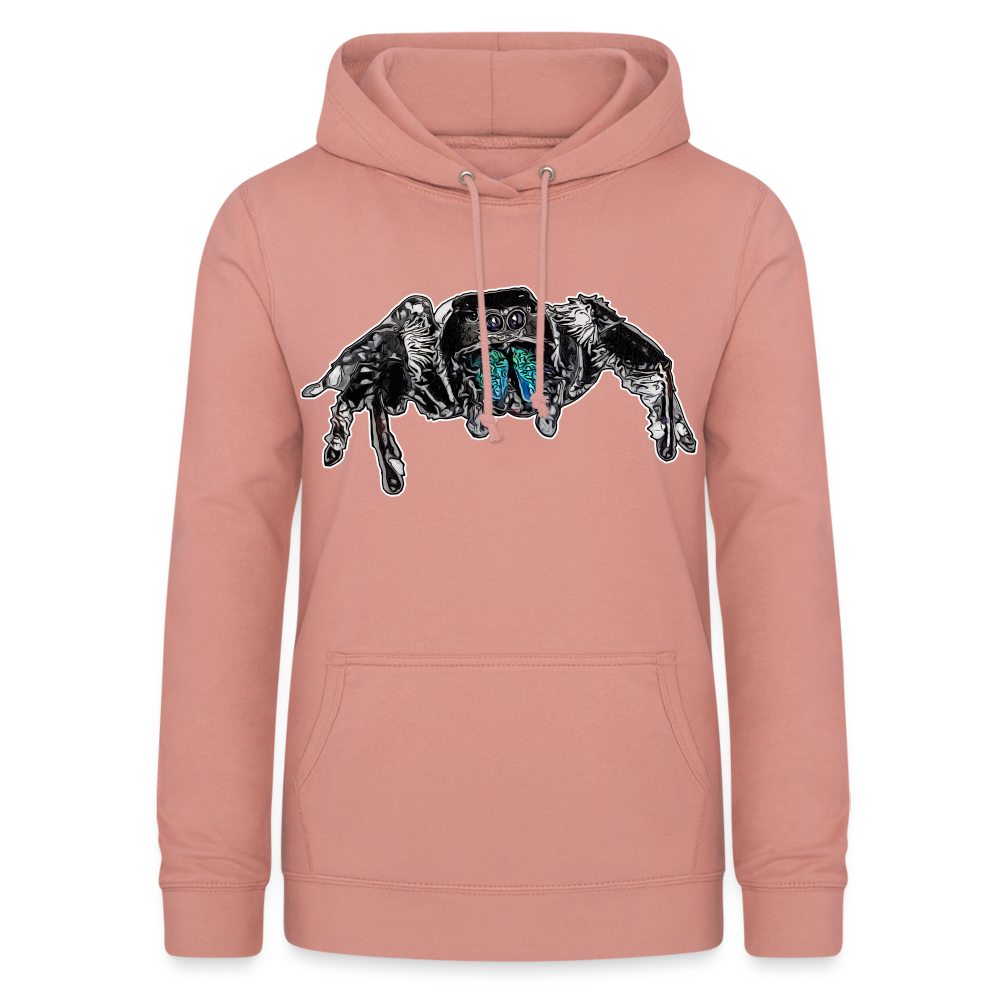 Frauen Freizeit-Hoodie Phidippus regius Everglades male - Altrosa