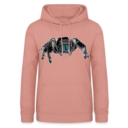 Frauen Freizeit-Hoodie Phidippus regius Everglades male - Altrosa