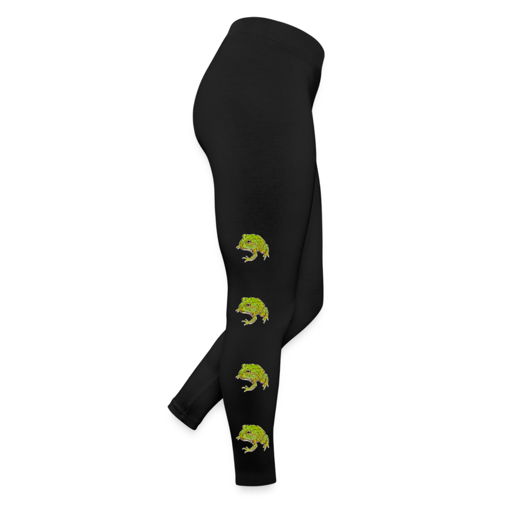 Frauen Jersey Leggings Ceratophrys cranwelli Peppermint Blue - Schwarz