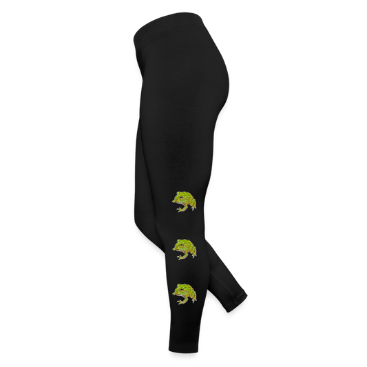 Frauen Jersey Leggings Ceratophrys cranwelli Peppermint Blue - Schwarz