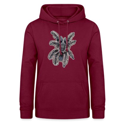 Frauen Freizeit-Hoodie Tliltocatl albopilosus - Bordeaux