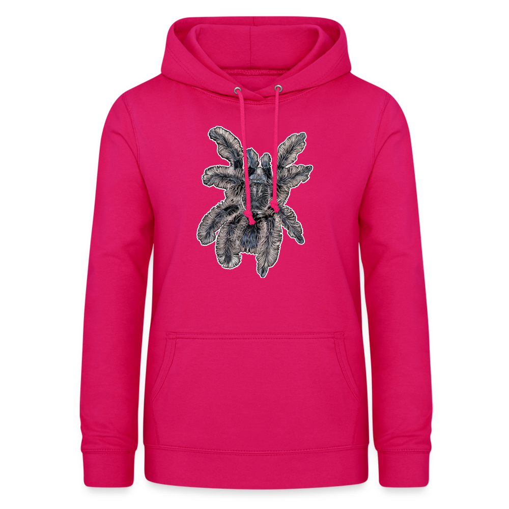 Frauen Freizeit-Hoodie Tliltocatl albopilosus - dunkles Pink