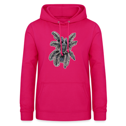Frauen Freizeit-Hoodie Tliltocatl albopilosus - dunkles Pink