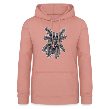 Frauen Freizeit-Hoodie Tliltocatl albopilosus - Altrosa