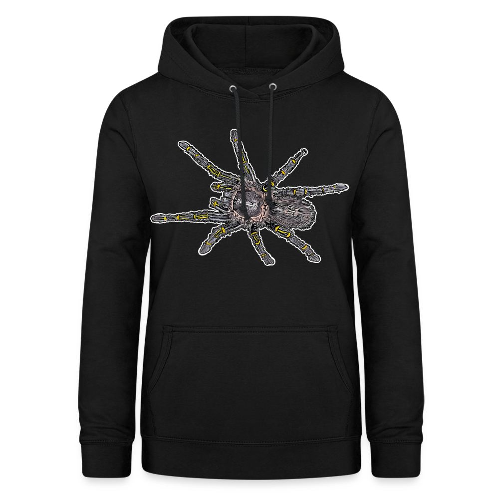 Frauen Freizeit-Hoodie Grammostola pulchripes - Schwarz