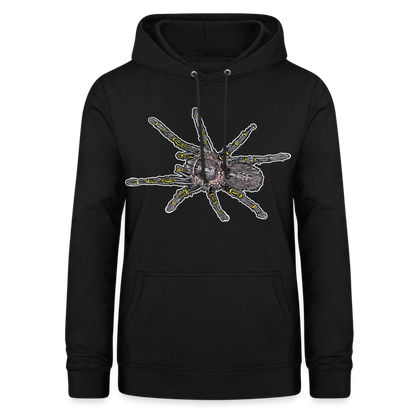Frauen Freizeit-Hoodie Grammostola pulchripes - Schwarz