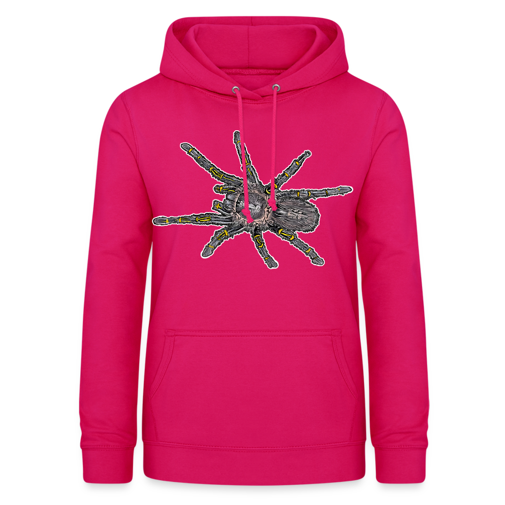 Frauen Freizeit-Hoodie Grammostola pulchripes - dunkles Pink