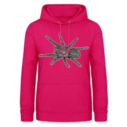 Frauen Freizeit-Hoodie Grammostola pulchripes - dunkles Pink