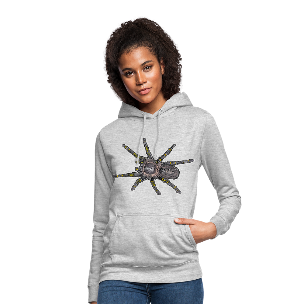 Frauen Freizeit-Hoodie Grammostola pulchripes - Hellgrau meliert