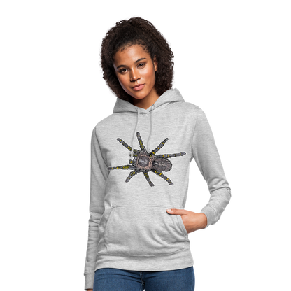 Frauen Freizeit-Hoodie Grammostola pulchripes - Hellgrau meliert