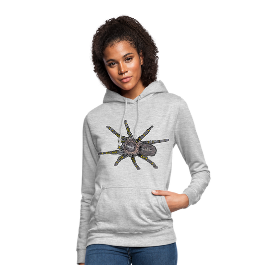 Frauen Freizeit-Hoodie Grammostola pulchripes - Hellgrau meliert