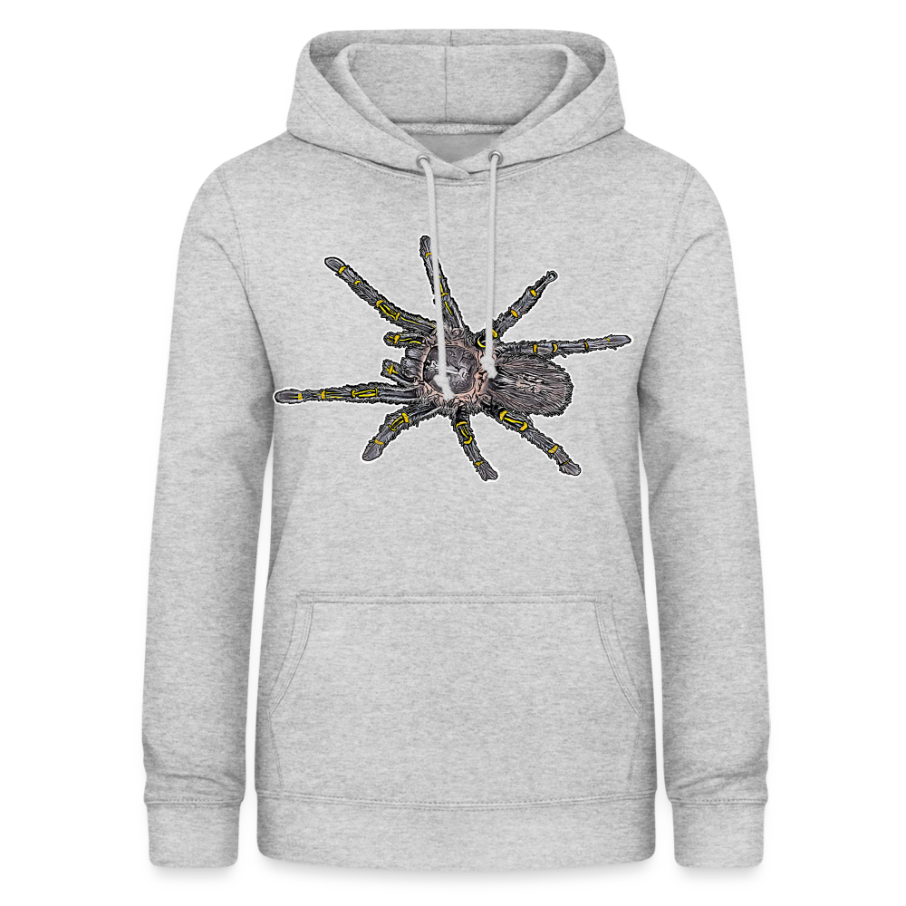 Frauen Freizeit-Hoodie Grammostola pulchripes - Hellgrau meliert