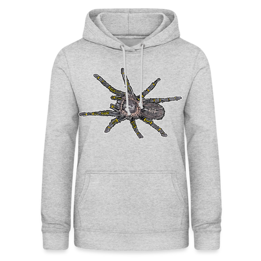 Frauen Freizeit-Hoodie Grammostola pulchripes - Hellgrau meliert