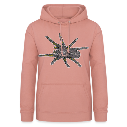 Frauen Freizeit-Hoodie Grammostola pulchripes - Altrosa