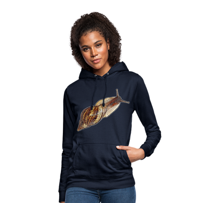 Frauen Freizeit-Hoodie Achatina reticulata wildfarben - Navy