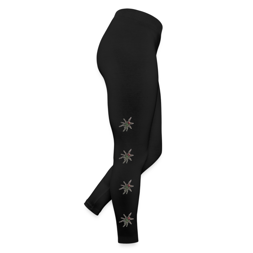 Frauen Jersey Leggings Caribena versicolor - Schwarz