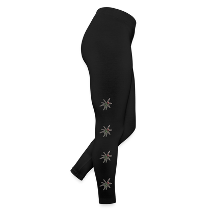 Frauen Jersey Leggings Caribena versicolor - Schwarz