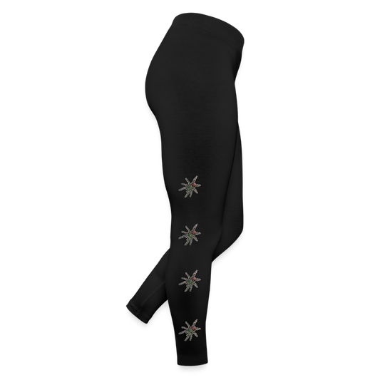 Frauen Jersey Leggings Caribena versicolor - Schwarz