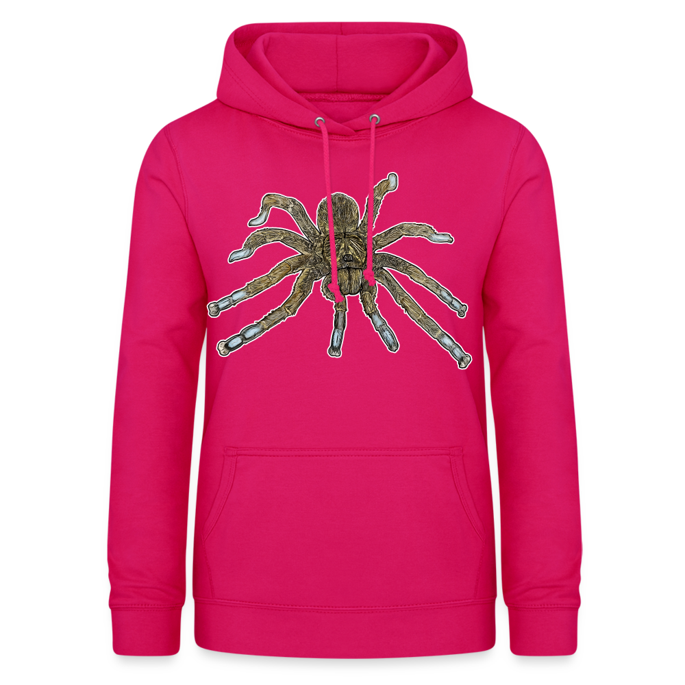 Frauen Freizeit-Hoodie Idiothele mira - dunkles Pink