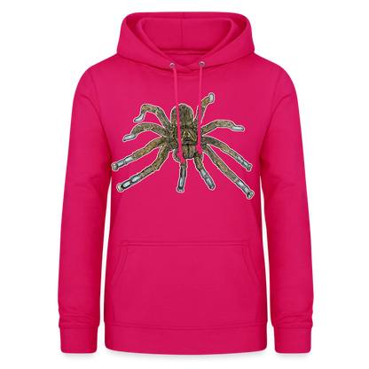 Frauen Freizeit-Hoodie Idiothele mira - dunkles Pink