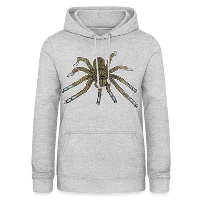 Frauen Freizeit-Hoodie Idiothele mira - Hellgrau meliert