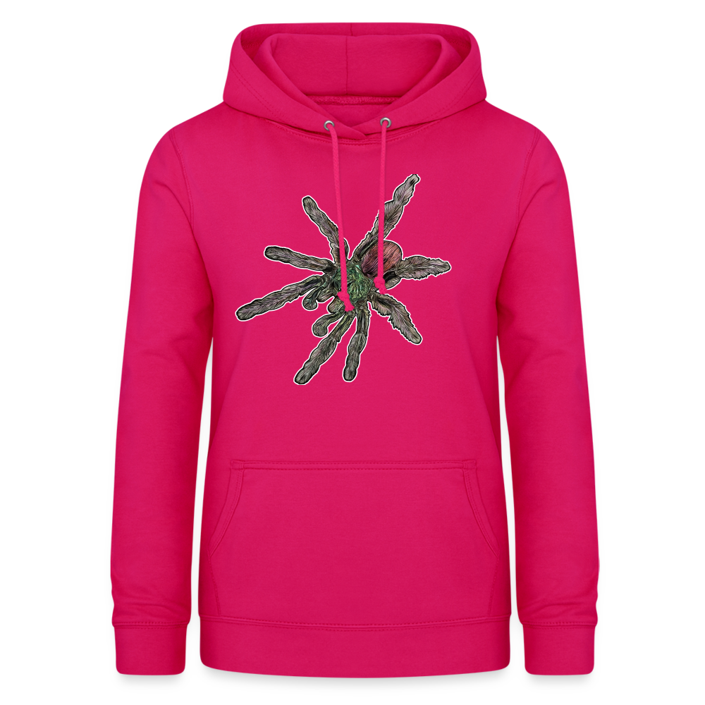 Frauen Freizeit-Hoodie Caribena versicolor - dunkles Pink