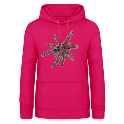 Frauen Freizeit-Hoodie Caribena versicolor - dunkles Pink