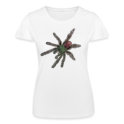 Frauen Fruit of the Loom T-Shirt Caribena versicolor - weiß