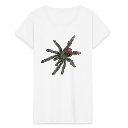Frauen Fruit of the Loom T-Shirt Caribena versicolor - weiß